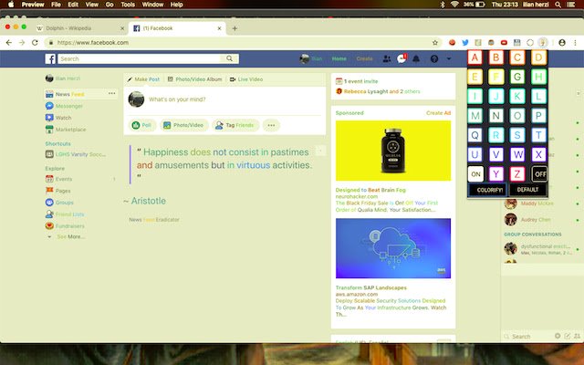 Synesthesie uit de Chrome-webwinkel wordt uitgevoerd met OffiDocs Chromium online
