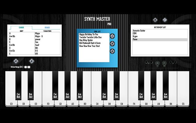 Synth Master Pro mula sa Chrome web store na tatakbo sa OffiDocs Chromium online