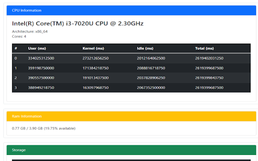 System Info  from Chrome web store to be run with OffiDocs Chromium online
