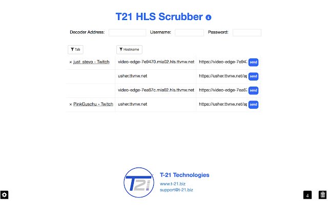 T21 HLS Scrubber din magazinul web Chrome va fi rulat cu OffiDocs Chromium online