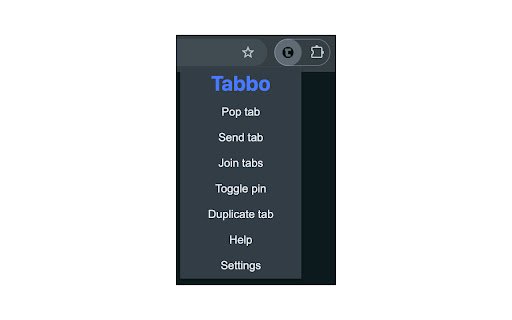 Tabbo  from Chrome web store to be run with OffiDocs Chromium online