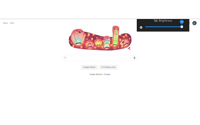 Tab Brightness Control  from Chrome web store to be run with OffiDocs Chromium online