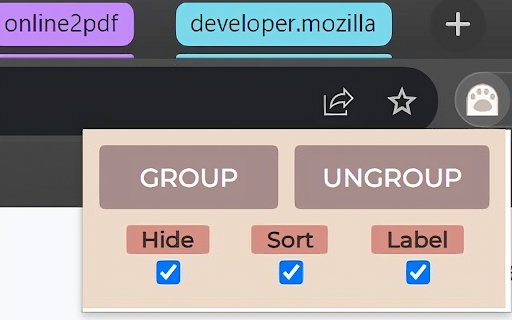 Tabby  from Chrome web store to be run with OffiDocs Chromium online