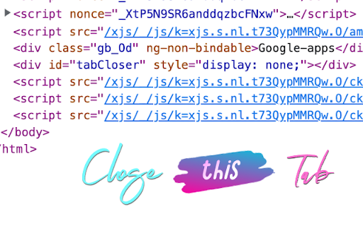 Tab Closer  from Chrome web store to be run with OffiDocs Chromium online