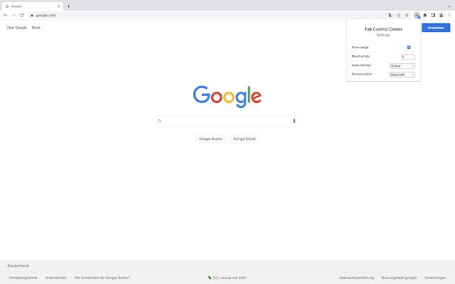 Tab Control Center  from Chrome web store to be run with OffiDocs Chromium online