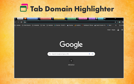 Tab Domain Highlighter  from Chrome web store to be run with OffiDocs Chromium online