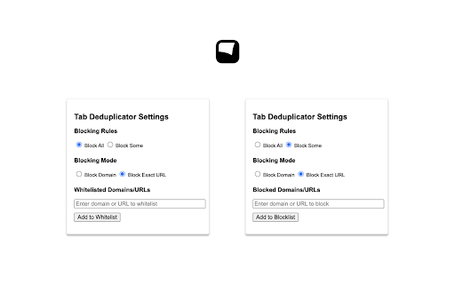 Tab Dupe Block  from Chrome web store to be run with OffiDocs Chromium online