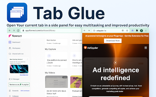 Tab Glue from Chrome web store to be run with OffiDocs Chromium online Tab Glue from Chrome web store to be run with OffiDocs Chromium online