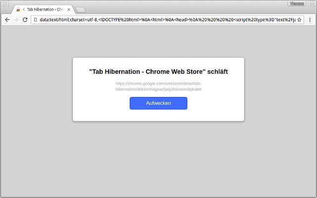 Tab Hibernation da Chrome Web Store para ser executado com OffiDocs Chromium online