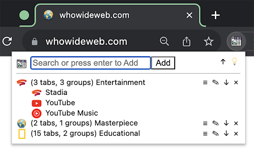 Tab IQ  from Chrome web store to be run with OffiDocs Chromium online