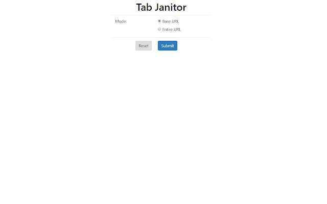 Tab Janitor mula sa Chrome web store na tatakbo sa OffiDocs Chromium online