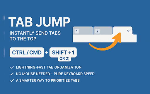 Tab Jump  from Chrome web store to be run with OffiDocs Chromium online Tab Jump  from Chrome web store to be run with OffiDocs Chromium online