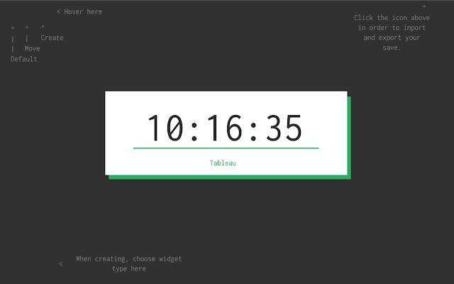 Tableau  from Chrome web store to be run with OffiDocs Chromium online
