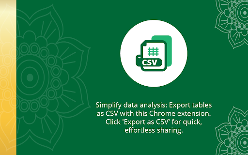 Table Exporter  from Chrome web store to be run with OffiDocs Chromium online