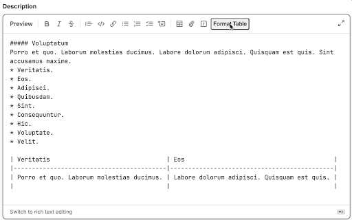 Table Formatter for GitLab™  from Chrome web store to be run with OffiDocs Chromium online
