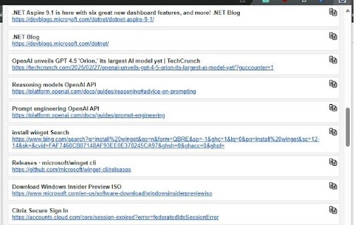Tab Lister  from Chrome web store to be run with OffiDocs Chromium online
