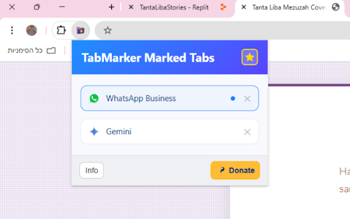 Tab Marker  from Chrome web store to be run with OffiDocs Chromium online