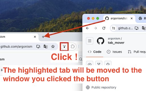 tab mover  from Chrome web store to be run with OffiDocs Chromium online