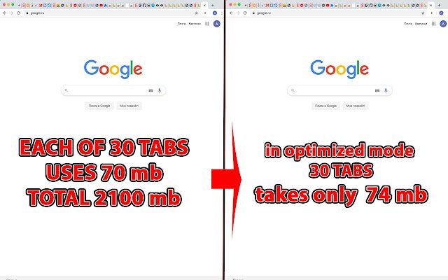 Chrome വെബ് സ്റ്റോറിൽ നിന്നുള്ള TabOptimizer ഓൺലൈനിൽ OffiDocs Chromium-മായി പ്രവർത്തിക്കും