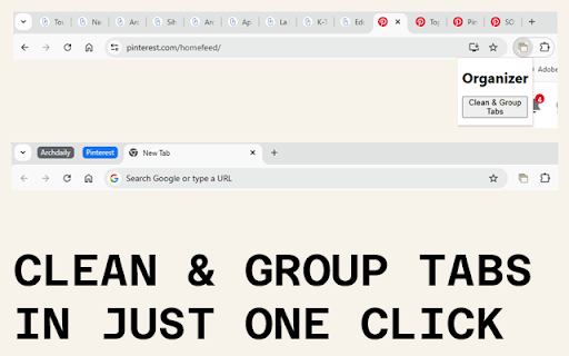 Tab Organizer  from Chrome web store to be run with OffiDocs Chromium online