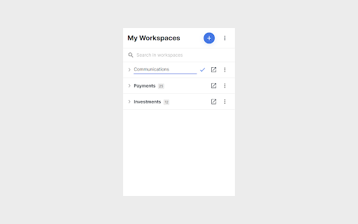 Tab Organizer Workspaces  from Chrome web store to be run with OffiDocs Chromium online Tab Organizer Workspaces  from Chrome web store to be run with OffiDocs Chromium online