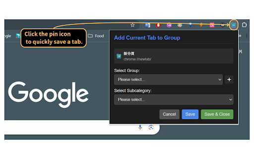 TabPilot  from Chrome web store to be run with OffiDocs Chromium online