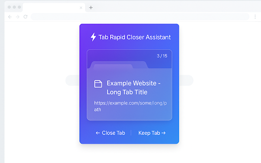 Tab Rapid Closer Assistant  from Chrome web store to be run with OffiDocs Chromium online