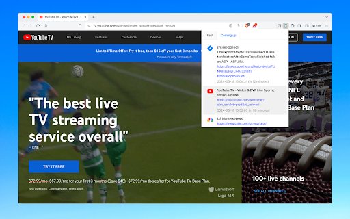 Tab Reminder  from Chrome web store to be run with OffiDocs Chromium online