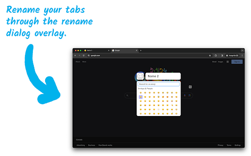 Tab Renamer จาก Chrome เว็บสโตร์เพื่อใช้งานกับ OffiDocs Chromium ออนไลน์