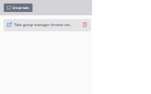 Tabs group manager  from Chrome web store to be run with OffiDocs Chromium online
