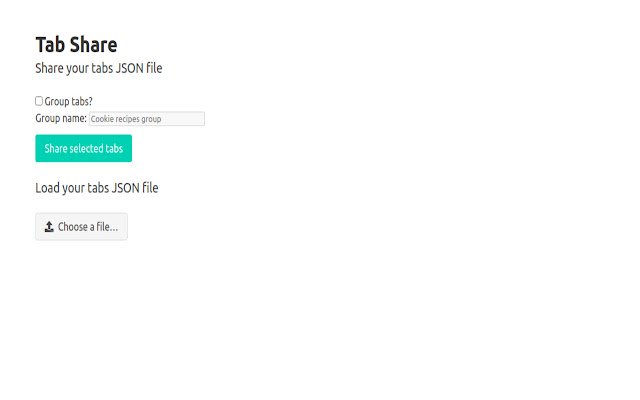 TabShare จาก Chrome เว็บสโตร์ที่จะเรียกใช้ด้วย OffiDocs Chromium ทางออนไลน์