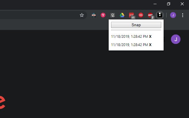 TabSnap Snapshots of your tablife  from Chrome web store to be run with OffiDocs Chromium online
