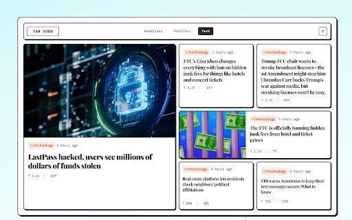 Tab Soda  from Chrome web store to be run with OffiDocs Chromium online