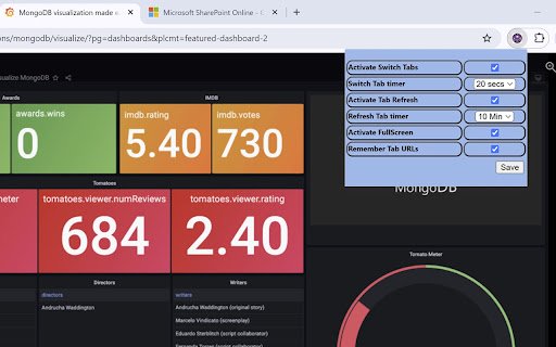 Tabs Refresh Switch  from Chrome web store to be run with OffiDocs Chromium online