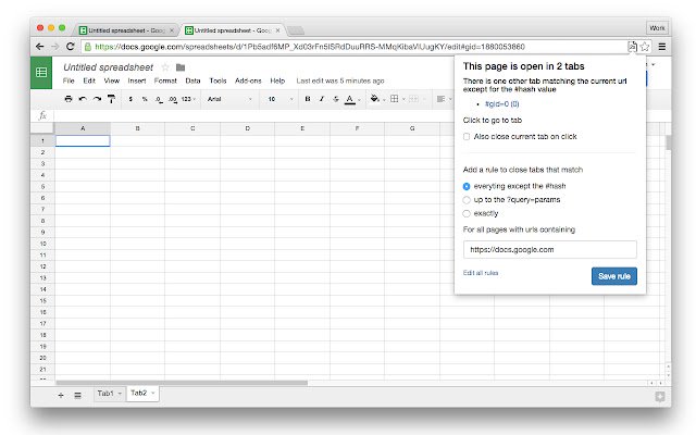 TabStopper  from Chrome web store to be run with OffiDocs Chromium online
