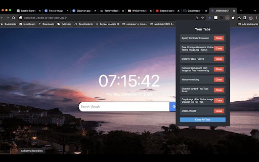 TabSwift  from Chrome web store to be run with OffiDocs Chromium online