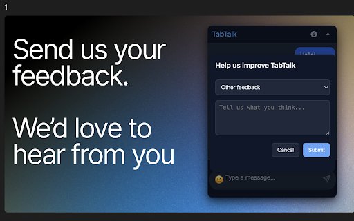 TabTalk from Chrome web store to be run with OffiDocs Chromium online TabTalk from Chrome web store to be run with OffiDocs Chromium online