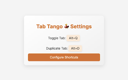 Tab Tango  from Chrome web store to be run with OffiDocs Chromium online