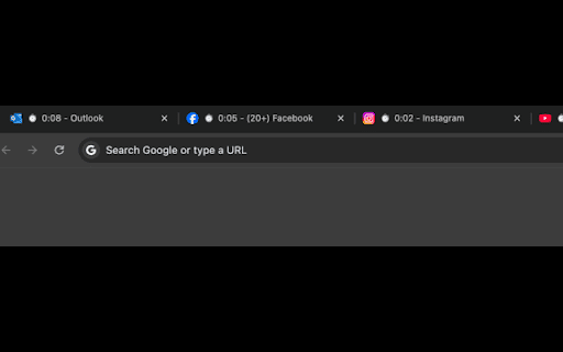 Instrumentul de urmărire a timpului pe tab-uri din magazinul web Chrome va fi rulat cu OffiDocs Chromium online