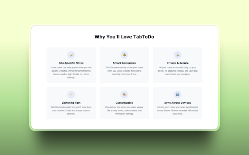 Tab To Do  from Chrome web store to be run with OffiDocs Chromium online