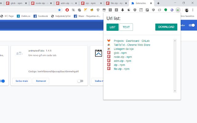 TabToTxt ze sklepu internetowego Chrome do uruchomienia z OffiDocs Chromium online