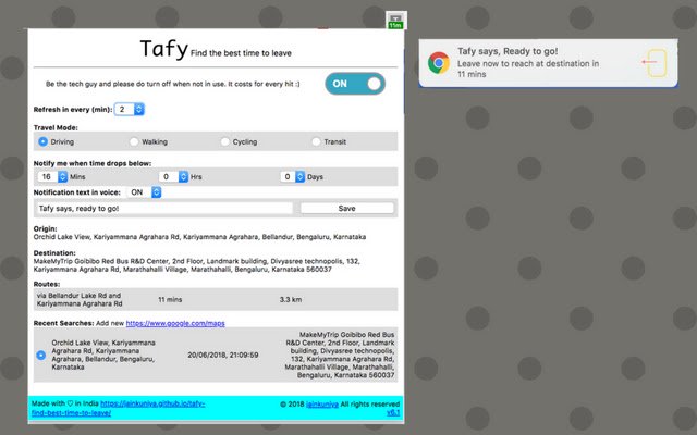Tafy จาก Chrome เว็บสโตร์ที่จะรันด้วย OffiDocs Chromium ทางออนไลน์