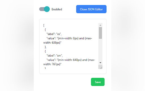 TailwindCSS Media Query Visualizer  from Chrome web store to be run with OffiDocs Chromium online