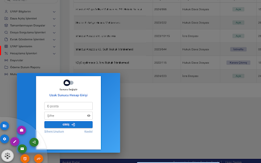 T akıbet Ofis | Hukuk Yazılımı UYAP Dosya İndirici Ekip Yönetimi  from Chrome web store to be run with OffiDocs Chromium online