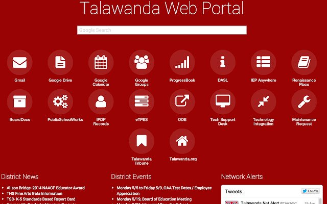 Portalul web al personalului Talawanda din magazinul web Chrome va fi rulat cu OffiDocs Chromium online