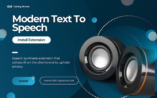Talking Words  from Chrome web store to be run with OffiDocs Chromium online