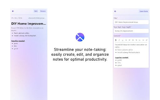 TallyNote  from Chrome web store to be run with OffiDocs Chromium online