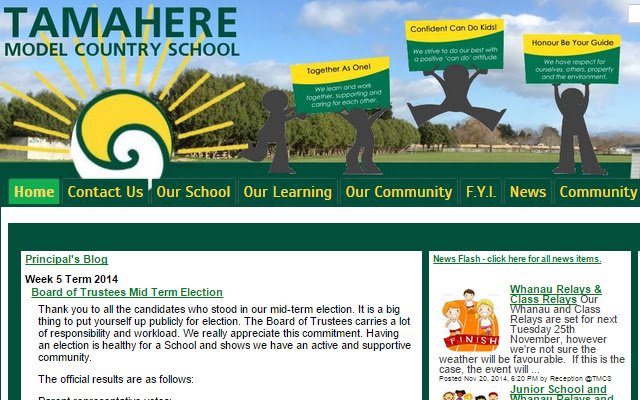 Tamahere Model Country School  from Chrome web store to be run with OffiDocs Chromium online