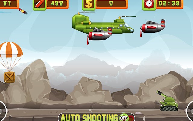 Tank Defender Game Verteidigungsspiel aus dem Chrome-Webshop, das mit OffiDocs Chromium online ausgeführt werden kann