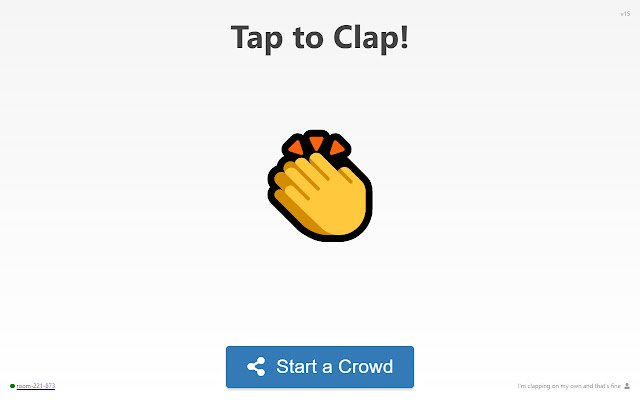 TapClapApp  from Chrome web store to be run with OffiDocs Chromium online